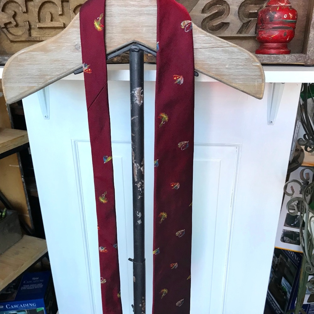 Men’s Ben Silver Fly Fishing Necktie